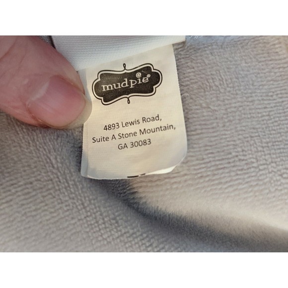 🍁 3/$20 Mud Pie Mudpie Grey Elephant Security Blanket Lovey Nunu Rare HTF - Picture 4 of 9